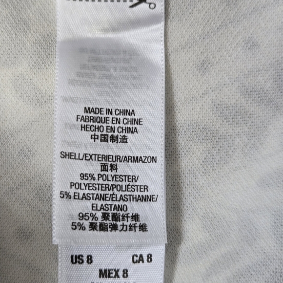 JUICY COUTURE Black and White Print With Peach,Green Floral Sleeveless Dress. 8 - Picture 8 of 12